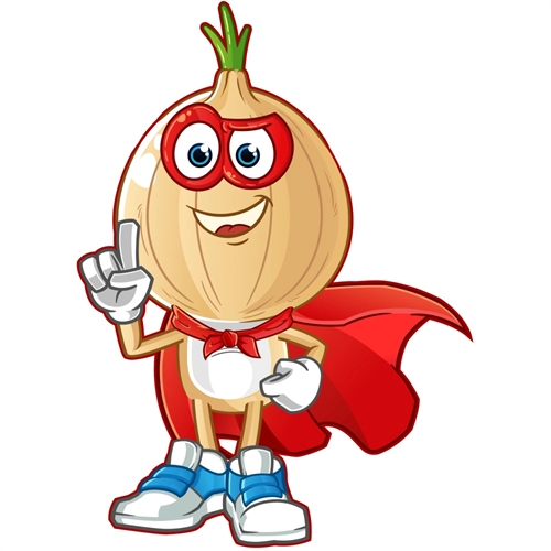 Superhero Garlic Classroom Vegetable Transparent Sticker